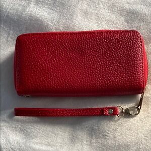 Red Wristlet Wallet